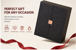Custom Black 24 Days Advent Calendar <b>Box</b> with Drawers Rigid Cardboard <b>Christmas</b> Blind <b>Box</b> Mystery Packaging Gift Wholesale - Product Image 3
