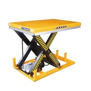 Venta de liquidación, 1 tonelada, 1m, almacén pequeño, elevador de mercancías de carga hidráulica, mesas elevadoras de tijera eléctricas fijas - Product Image 1