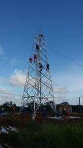 Tour <span class=keywords><strong>en</strong></span> acier angulaire galvanisé pour ligne de transmission électrique 110kv 132kv 230kv 380kv 400kv 550kv Fournisseurs d'équipements électriques - Product Image 3