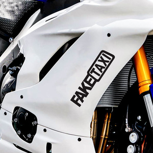 Personnalisation de Sticker autocollant de voiture Jaune Taxi dérive signe drôle décalcomanie décor jaune voiture vélo Van fenêtre autocollant de pare-chocs 20x5cm - Product Image 5