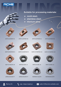Pastilhas de Fresagem CNC de Metal Duro Quadradas APMT1135/APMT1604 OEM, Ferramenta de Fresagem com Pastilhas de Carboneto de Tungstênio APMT1135PDER/APMT1604PDER - Product Image 6