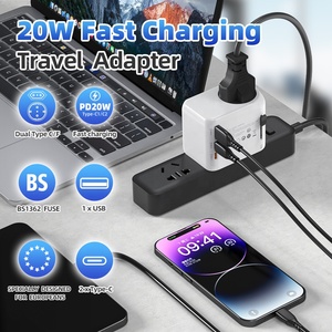 Worldplug PD 20W EU to World Travel <span class=keywords><strong>adattatore</strong></span> di alimentazione <span class=keywords><strong>tipo</strong></span> <span class=keywords><strong>E</strong></span> presa Europe <span class=keywords><strong>adattatore</strong></span> con presa di <span class=keywords><strong>tipo</strong></span> C/G/A/I - Product Image 2