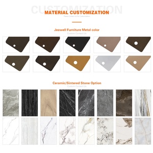 Ensemble de <span class=keywords><strong>table</strong></span> <span class=keywords><strong>à</strong></span> <span class=keywords><strong>manger</strong></span> en céramique <span class=keywords><strong>extensible</strong></span> réglable minimaliste de haute qualité rectangulaire pour la maison, l'hôtel, le restaurant, usage quotidien - Product Image 4