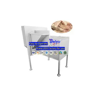 Baiyu Automatic Frozen Beef Meat Slicer Function Meat Cutting and Flaking Machine for Frozen Meat