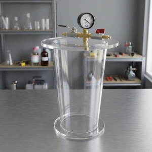 Petit cylindre transparent de tube de chambre à vide acrylique à haute pression pour l'OEM d'applications industrielles et scientifiques de laboratoire de recherche - Product Image 4
