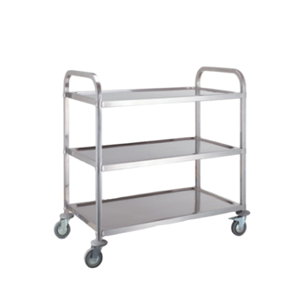 Тележка DONTALEN из нержавеющей стали для кухни, столовой, гостиницы