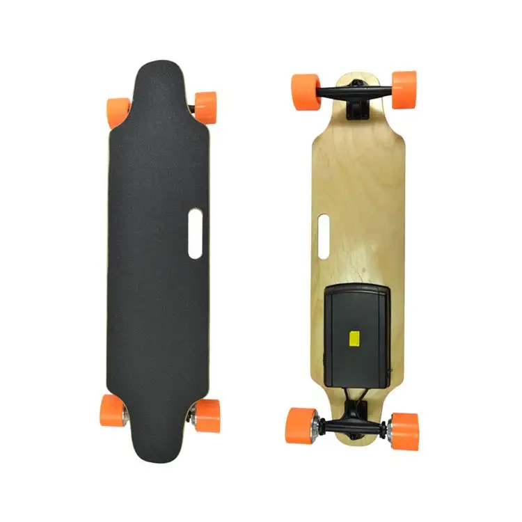 Groothandel Hoge Prestaties Lange Board 4 Wielen Elektrische Skateboards Dubbele Motor 600W Voor Verkoop