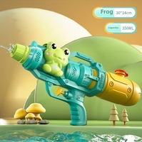 Pistol Air Plastik Anak Motif Bebek dan Katak dengan Satu Nozzle, Lucu untuk Bermain Air di Pantai Musim Panas