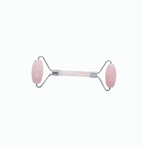 wellness products women use skin care <b>tools</b> pricky natural rose quartz jade roller and gua sha set for face and nose - Product Image 2