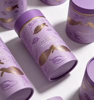 High Quality Eco-friendly Kraft Paper Cylinder Gift Box Packaging for Underwear Socks Clothing