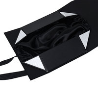Vente en gros de boîte d'emballage magnétique rigide en papier carton recyclable recyclable avec logo personnalisé boîte cadeau magnétique pliante de luxe avec slik