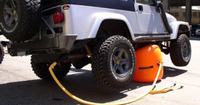 Cric d'échappement portable léger Gonflage rapide du système de sauvetage d'urgence Crics de voiture légers