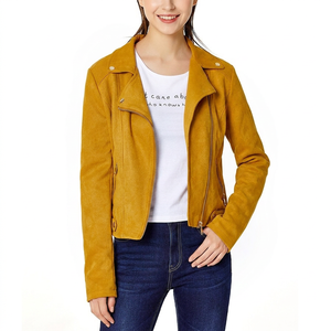 Chaqueta de Motocicleta de Piel Sintética PU para Mujer, Talla XL, Estampada, Moderna y Resistente - Product Image 2