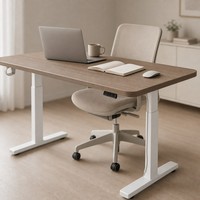 Table de bureau et d'apprentissage AOR Simple Home, électrique, silencieuse, en bois, extensible et réglable en hauteur, pour une utilisation assise ou debout