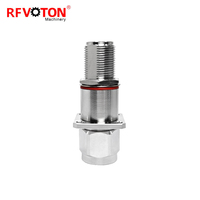 N Type 4 Hole Flange Mount N Male Plug to N Female Jack Bulkhead 0-6G Built in parafoudre Parafoudre