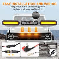 Para Ford Bronco Body LED Accesorios 2021-24 2/4-Door Amber OEM Grille Lamps Kit