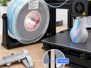 High Precision PLA Filament 1.75mm Low Warp Multicolor 8 Shades 3D Printer Filament for Creality Bambu <b>Lab</b> <b>Rainbow</b> Crystal - Product Image 2