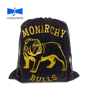 Parfums de haute qualité grande taille personnalisée Logo cordon poussière bougie chaussure cadeau velours emballage sac pochette pour vêtements - Product Image 3