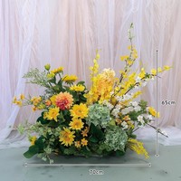 Arche de tournesols jaunes en soie artificielle personnalisée pour anniversaire, remise de diplôme, mariage, événement, fête, Noël, décoration de restaurant et de bar