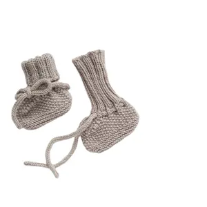 Glue Point Anti-slip Floor Socks Organic Cotton Baby Sock Shoes Casual Kids Knitted Crochet Booties 100% Cotton Bamboo Socks