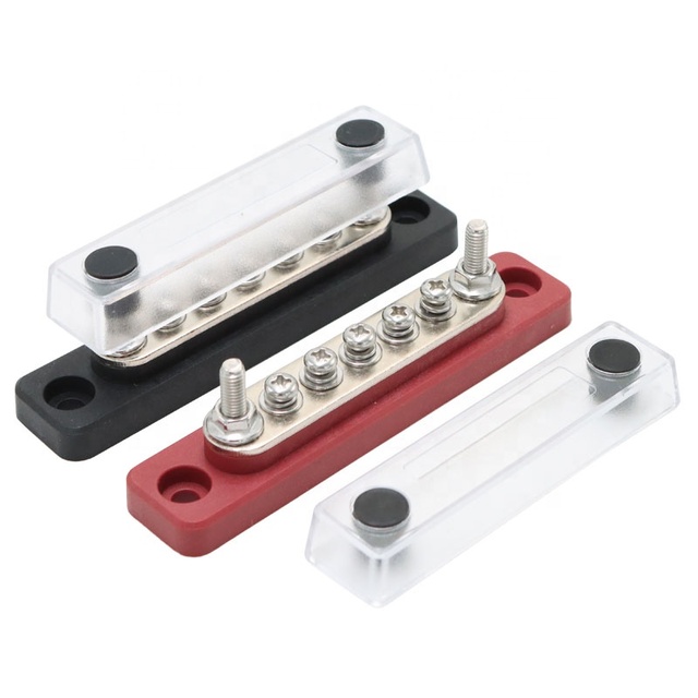 12V 24V 5 Terminal Battery Bus Bar 60A BusBar Power Distribution Post Block