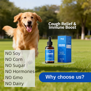 Gouttes à base de plantes pour la toux canine et féline, marque privée OEM - Soulagement, soutien immunitaire, vitamines, minéraux, apaisant pour la gorge, huile de poisson - Qualité supérieure - Product Image 3