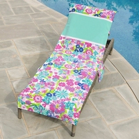 Serviettes de plage personnalisées en microfibre suédée à impression numérique pour chaise longue, chaise de piscine, transat