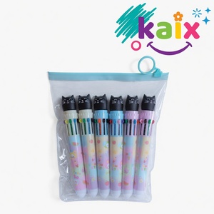 KAIX – Nouveaux Ensembles de Stylos Gel de Luxe à Personnages de Dessins Animés, Stylos à Pression à Pointe Aiguille de 0,5 mm, Lot de Stylos Neutres pour Magasin de Papeterie - Product Image 3