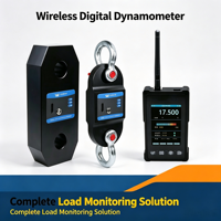 Dynamomètre numérique sans fil avec transmission à distance de 100 m et récepteur portable pour la surveillance des charges de levage de grue