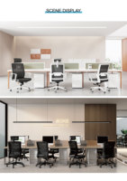 Chaise de bureau ergonomique de direction, fabricant de Foshan, chaise de bureau pivotante en maille bon marché, chaise de travail pour le personnel, salle de conférence, chaise de bureau en tissu et mousse
