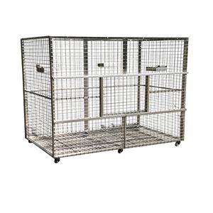 Gabbia per Uccelli di Lusso in Acciaio Inossidabile, Grande Voliera da Esterno per Pappagalli, Gabbia Traspirante in Ferro con Motivo Animale per Tutte le Stagioni - Product Image 1