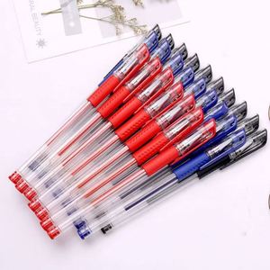 Lot de 12 stylos gel à encre carbone 0,5 mm style européen, pointe fine noire, pour signature étudiante, essentiel pour la rentrée scolaire - Product Image 1
