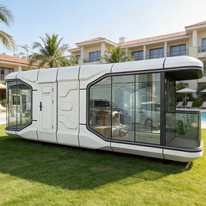 Casa Contenedor Prefabricada de Bajo Costo, Villa Cápsula Espacial de Lujo Personalizable, <span class=keywords><strong>Casas</strong></span> Pequeñas Tipo Pod, Sala de Estar y Dormitorio Modernos - Product Image 1