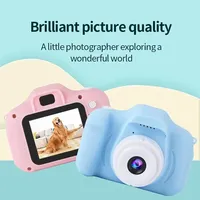 Mini Çocuk Dijital Video Kamera X2 HD Plastik Fotoğraf Çekin Taşınabilir Çocuk Fotoğrafçılığı Oyuncak Fotoğraf Fonksiyonu Hediye Erkek Kız