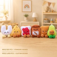 Ensemble de jouets alimentaires en peluche magnétique Velboa