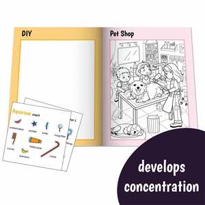 Finding Cute Animals Multi Scenes Fun <b>Creative</b> Hidden Stickers Coloring Picture Book for Toddlers - Product Image 3