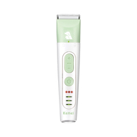 Kemei KM-CW2105 5W 800mAh Batterie Li-ion 6500RPM Tondeuse à poils d'animaux Tondeuse à pattes Faible bruit 4 en 1 Têtes remplaçables Coupe-poils pour chiens et chats