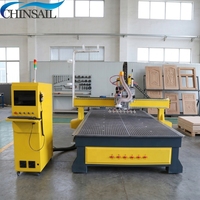 Machine de fraisage CNC ATC 3 axes robuste avec commande Syntec/RichAuto, broche 9,0 kW, caméra CCD, moteur et pompe pour le travail du bois/métal