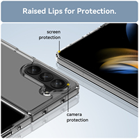 Transparent Tpu Pc 2in1 Cas Coloré Pli Téléphone Cas Pour Samsung Z Fold 5