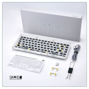 SIKAKEYB SK5 Castle ABS <span class=keywords><strong>encre</strong></span> noire rvb 84 touches hotswap kit DIY TYPE C ordinateur portable gaming 75% clavier mécanique - Product Image 3