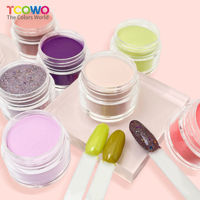 Poudre acrylique en gros pour trempage, séchage rapide, qualité salon, paillettes holographiques multicolores pour décoration d'ongles