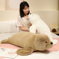 Peluche phoque mignon, coussin lion de mer moelleux, jouet aquatique doux et rembourré, jouet Kawaii, vente en gros, usine personnalisée OEM ODM