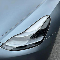Film de protection de peinture 1,52x16 mètres PET TPU satin gris-bleu 7,5 mm d'épaisseur PVC autocollant de carrosserie automobile à changement de couleur