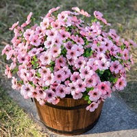 Lot de 7 tiges de fleurs artificielles violettes résistantes aux UV pour extérieur, idéales pour jardin, porche, patio, jardinière et décoration intérieure