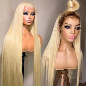YF 613 Blonde Hd Full Lace Pruiken Rauw Maagdelijk Menselijk Haar Kanten Pruik Voor Zwarte Vrouwen Peruaanse 360 Kant Sluiting Frontale Pruik