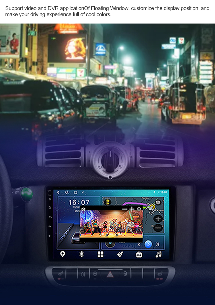 Android 11 Car Auto Radio For Benz Smart Fortwo 451 2010-2015 Car Audio System Car Multimedia Player