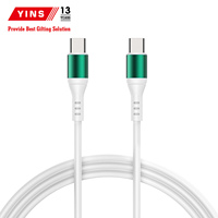 Câble USB en silicone tressé PD 65W, durée de vie de 20000 plisages, câble de charge rapide USB-C Type-C pour iPhone et écouteurs