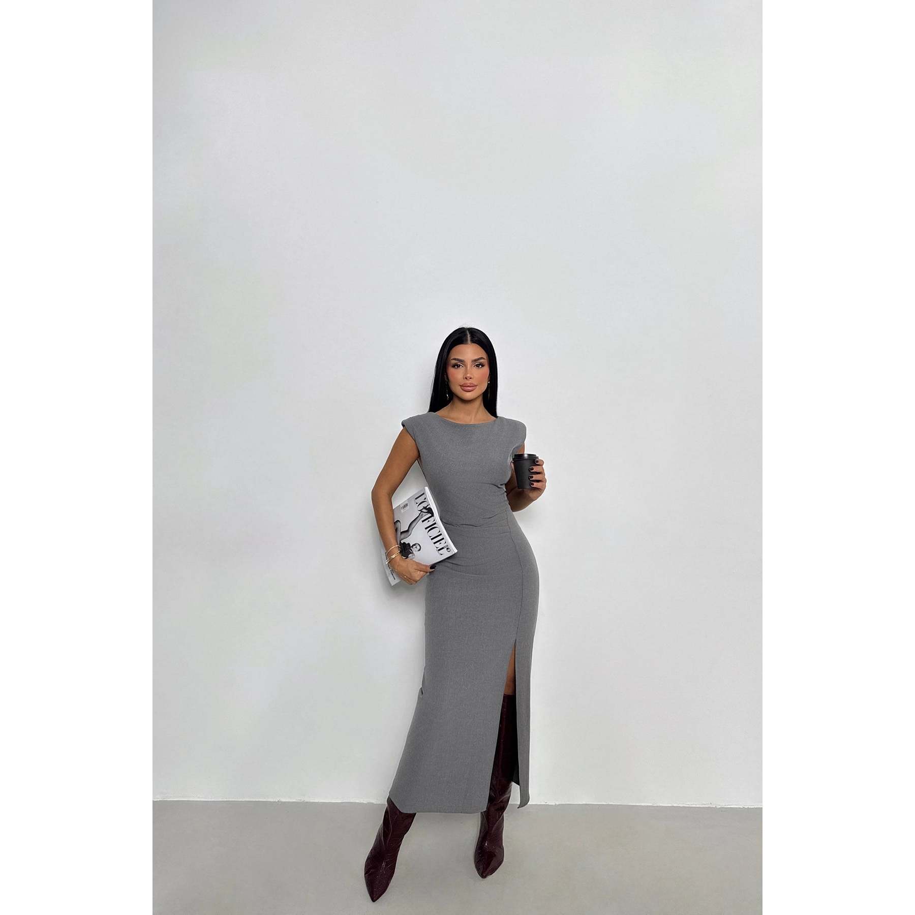 Wholesale Grey Work Dresses Stylish Embroidered Design | Alibaba.com
