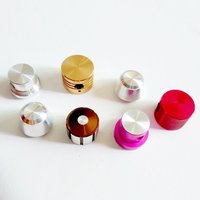 Bouton de volume audio en aluminium anodisé sur mesure, usinage CNC, bouton de commande d'amplificateur HiFi, OEM