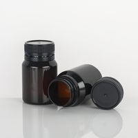 Fabrication PET Bouteille de pilule capsule médicale vide 100cc Bouteille de supplément vitaminique en plastique avec bouchon inviolable